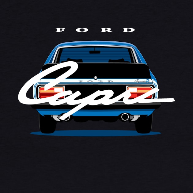 Retro MK 1Capri  RS T-Shirt Design by funkymonkeytees